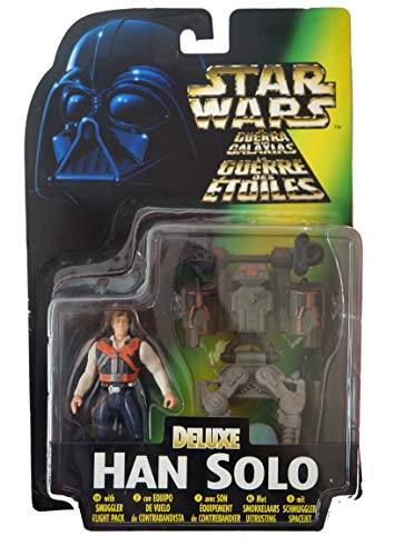 Vintage 1996 Star Wars The Power Of The Force Deluxe Han Solo Action Figure
