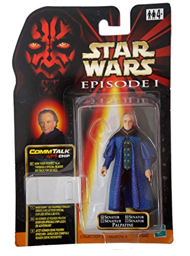 Vintage 1999 Star Wars Episode 1 The Phantom Menace Senator Palpatine Action Figure - Brand New Factory Sealed Shop Stock Room Find