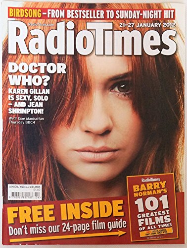 Radio Times Doctor Who Front Cover 21st to 27th Of January 2012 - Karen Gillan Is Sexy, Solo And Jean Shrimpton
