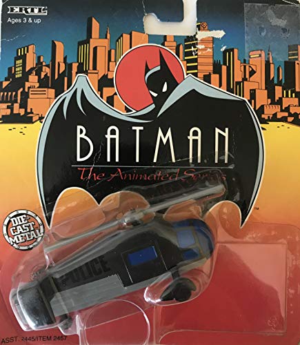Batman The Animated Series Vintage ERTL1993 Gotham City Police Helicopter 1:64 Scale Diecast Replica Model Vehicle - New In Pack - Shop Stock Room Find …