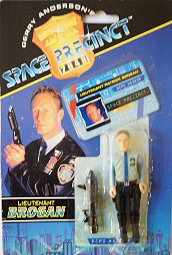Vintage 1994 Gerry Andersons Space Precinct 2040 Lieutenant Brogan In Precinct Shirt Action Figure - Factory Sealed Shop Stock Room Find.