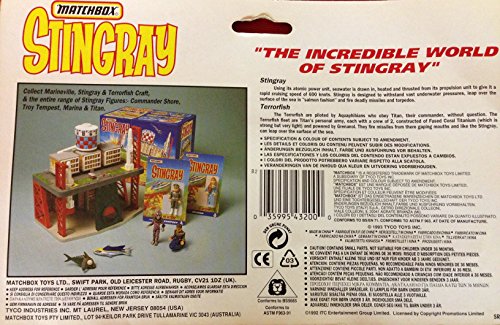 Vintage Matchbox 1992 Gerry Andersons Stingray - Stingray And Terrorfish Diecast Mini Vehicles - Brand New Factory Sealed Shop Stock Room Find