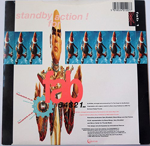 THUNDERBIRDS ARE GO 7 INCH (7" VINYL 45) UK TELSTAR 1990 [Vinyl] Fab Featuring Mc Parker …