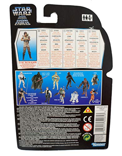 Vintage 1995 Star Wars The Power Of The Force Red Card Luke Skywalker In Dagobah Outfit Action Figure - Brand New Factory Sealed Shop Stock Room Find