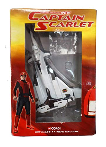Vintage Corgi 2006 Gerry Andersons Captain Scarlet Diecast White Falcon Replica Model Vehicle - Brand New Factory Sealed Shop Stock Room Find