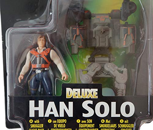 Vintage 1996 Star Wars The Power Of The Force Deluxe Han Solo Action Figure