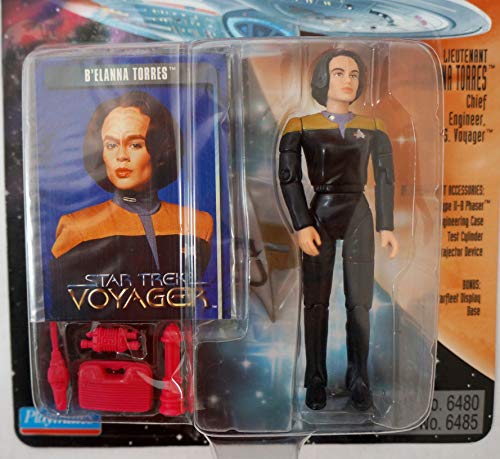 Vintage Playmates 1995 Star Trek Voyager Lieutenant B'elanna Torres Chief Engineer Action Figure - Brand New Factory Sealed Shop Stock Room Find