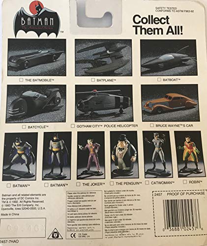 Batman The Animated Series Vintage ERTL1993 Gotham City Police Helicopter 1:64 Scale Diecast Replica Model Vehicle - New In Pack - Shop Stock Room Find …