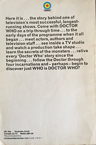 The Making Of Doctor Who Target Paperback Novel 1976 By Terrance Dicks And Malcolm Hulke.