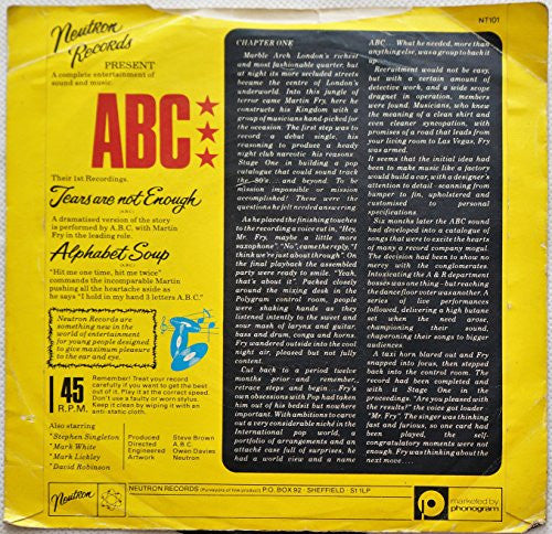 ABC Tears Are Not Enough UK 7" 45 [Vinyl] ABC …
