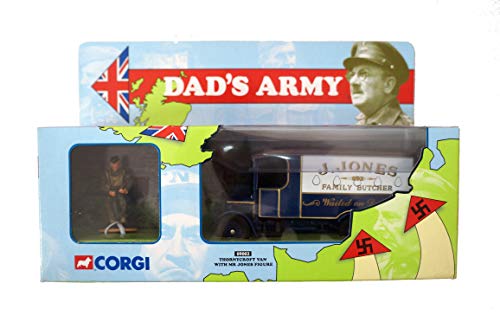 Vintage 2000 Dads Army Corgi Classic's Thornycroft Van Die Cast Replica with Mr Jones figure - Brand New Shop Stock Room Find