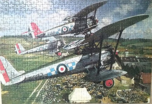 Vintage 1970's/80's Falcon Games Limited De-Luxe 500 Piece Jigsaw Puzzle Featuring The Bristol Bulldogs At The Hendon Air Show No. 3113 Vanguard 100% Complete In The Original Box …