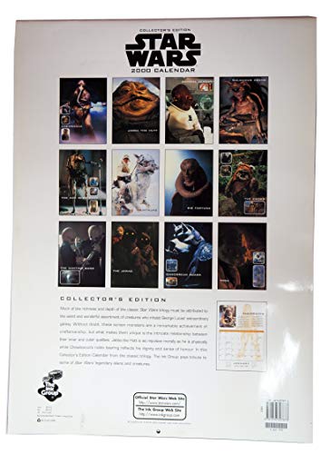 Star Wars 2000 calendar collectors edition Aliens and Creatures [calendar] Star Wars [Jan 01, 2000] …