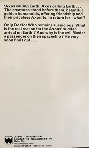 Doctor Who and The Claws of Axos [paperback] Terrance Dicks [Jan 01, 1984] …