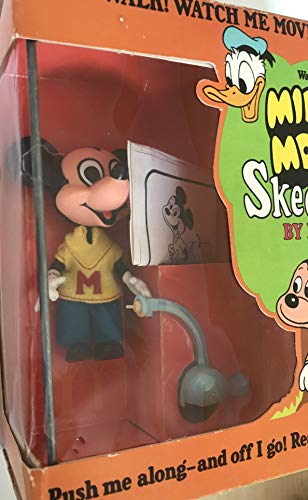 Vintage 1968 Walt Disneys Mickey Mouse Skediddler By Mattel Walking Moving Action Figure - Shop Stock Room Find