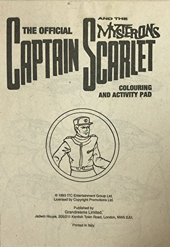 Vintage Gerry Andersons The Official Captain Scarlet And The Mysterons Mini Colouring and Activity Pad By Grandreams 1993 [Paperback] [Jan 01, 2001] ITC Entertainment; Gerry Anderson and Grandreams …
