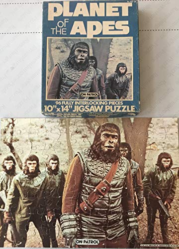 Planet of the Apes Vintage 1967 96 Piece Large Jigsaw Puzzle H-G Toys 10" X 14" On Patrol - Fantastic Condition And Comes In The Original Box …