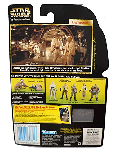 Star Wars - POTF - Freeze Frame Card - Luke Skywalker (New Likeness) - with Blast Shield Helmet and Lightsaber …