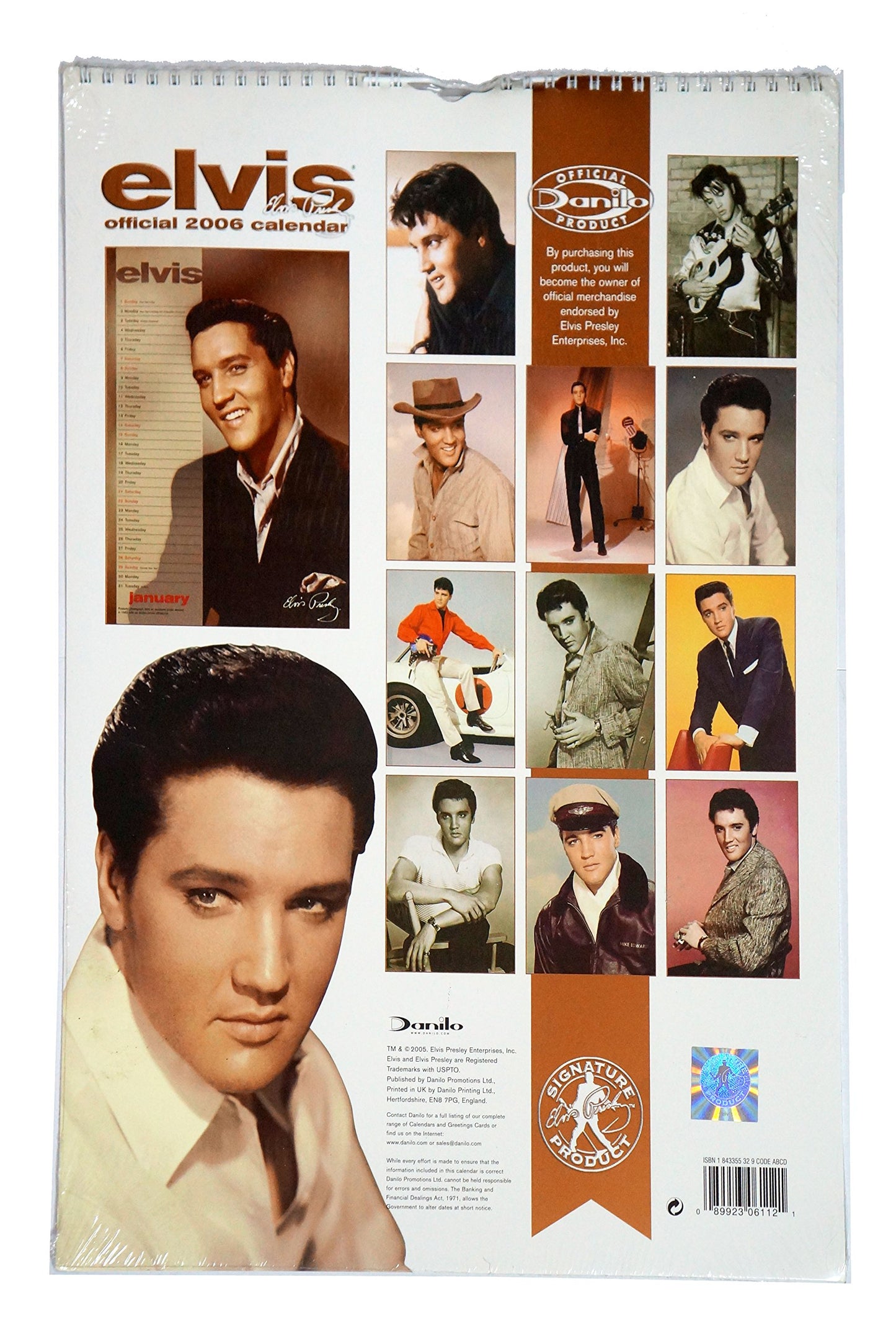Elvis Official Calendar 2006 - Brand New Shop Stock Room Find