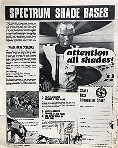 Vintage Ultra Rare Series 1 TV21 Comic Magazine Black Edition Issue No. 165 16th March 2068 (1968) …
