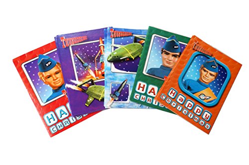 Vintage 1999 Gerry Andersons Thunderbirds Box Of 50 Christmas Cards Of 10 Different Designs With Envolopes By Woolworths - All Mint In The Original Box - Ultra Rare Shop Stock Room Find …