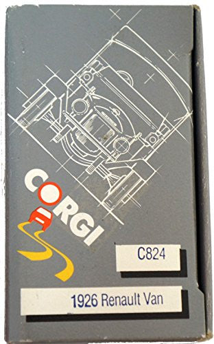 CORGI 1/43 SCALE CORGI CLASSICS 1926 RENAULT VAN MADE IN GB IN 1985 MODEL NUMBER C824 MODEL MINT BOX HAS WEAR & TEAR AS CAN BE SEEN IN PHOTO …