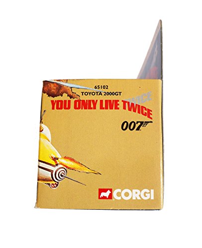 Vintage 2000 Corgi James Bond 007 The Definitive Bond Collection - You Only Live Twice - Toyota 2000GT 1:36 Scale Die-Cast Model Car Vehicle No. 65102 - Brand New Factory Sealed Shop Stock Room Find