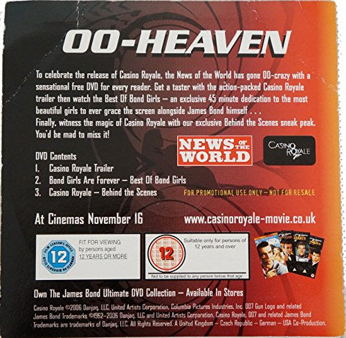 00-Heavon James Bond 007 News Of The World DVD Sampler Casino Royale - Shop Stock Room Find …