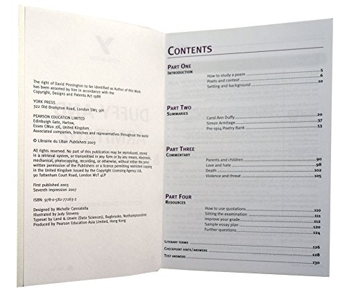 Duffy and Armitage & Pre-1914 Poetry [paperback] David Pinnington [Jan 01, 2007] …