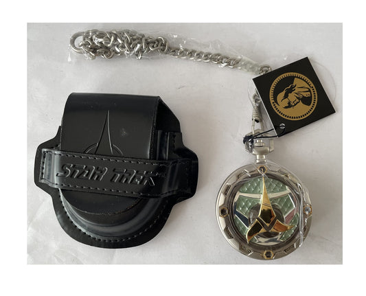 Vintage 2000 The Klingon Bird Of Prey Star Ship Official Collectors Pocket Watch - Shop Stock Room Find